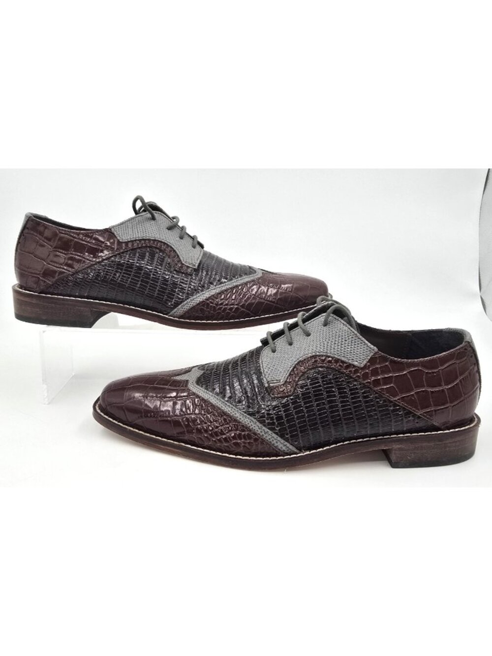 Stacy Adams Gregorio 25473 Wingtip Oxford Leather Dress Shoes Burgundy Men's 8M